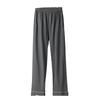 STARZORA Cotton Pajama Loungewear Solid Fall Size Men's Pants, Bottoms, Lightweight, Color, Spring, Summer, (Dark Gray, L)