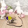 Rabbit Shaped Easter Egg Holder Ornament Egg Storage New Rabbit Table  Desktop Decoration