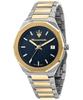 Stile Two Tone Stainless Steel Blue Dial Quartz R8853142007 100M Men's Watch