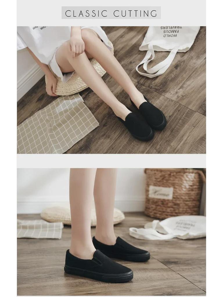 Весенний тренд, расписанные вручную белые парусиновые туфли-слипоны, унисекс, парный стиль, эластичные кроссовки