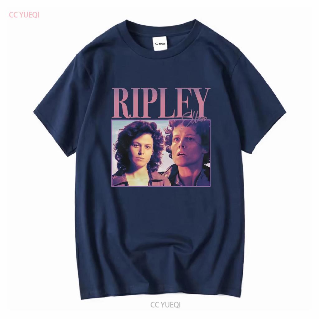 90s Retro style T shirt Ellen Ripley long or short sleeves vintage Washed Breathable Slightly streetwear Versatile fashion