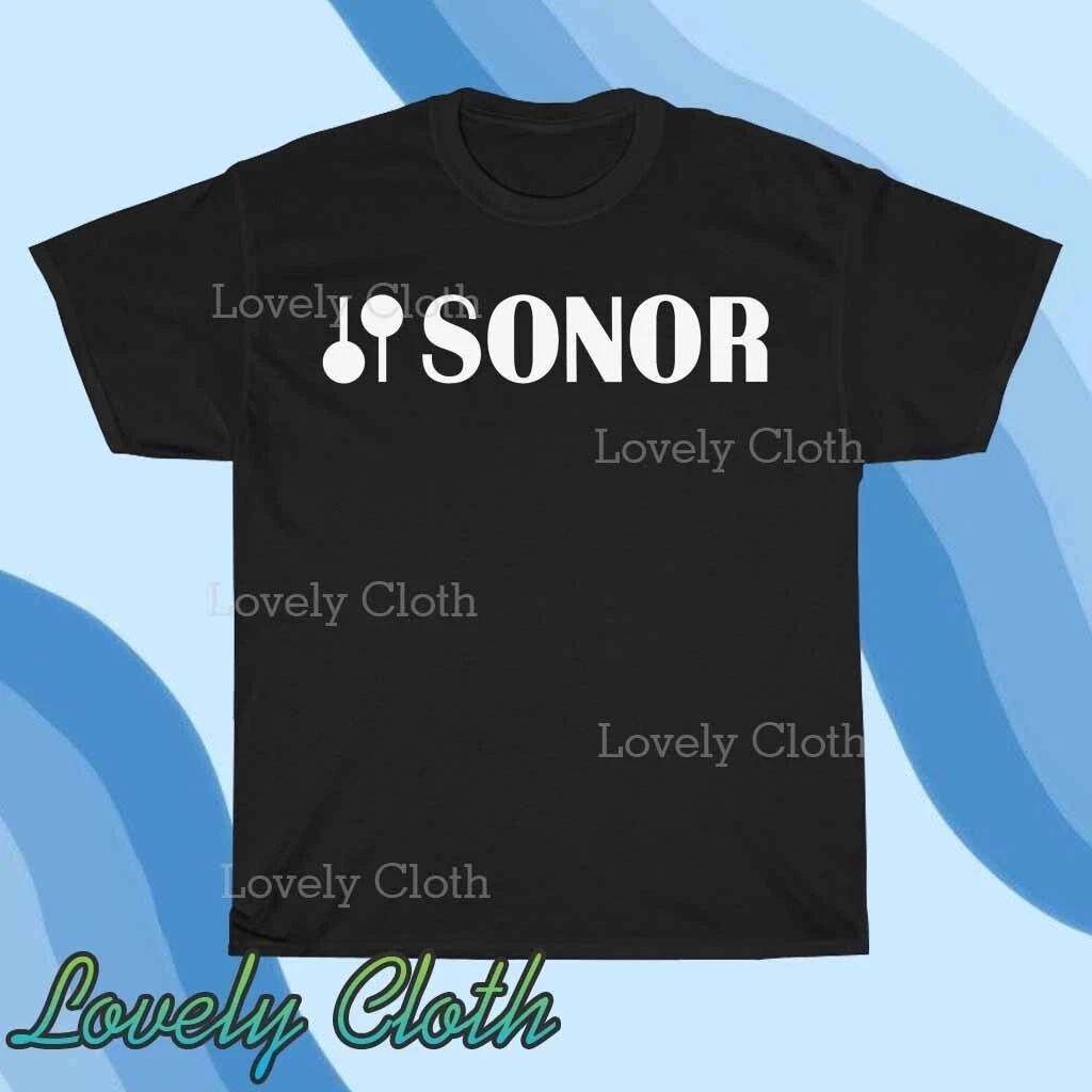 Sonor Drums Music Logo TEE T-Shirt Funny American Size S to 5XL T-Shirt