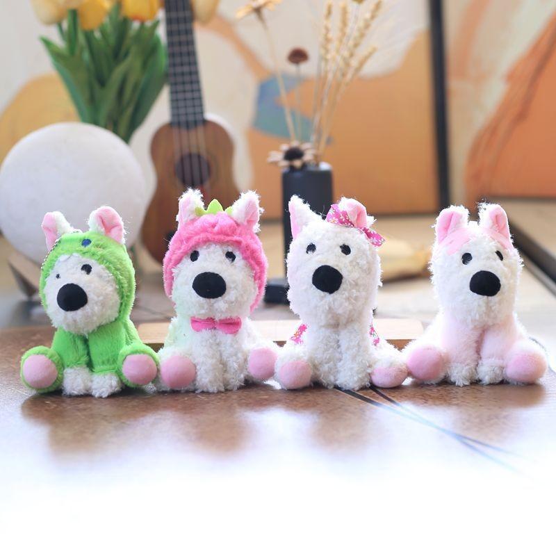 Westie Plush Keychain Backpack Charm 55in Stuffed Animal Gift For Girls Kids