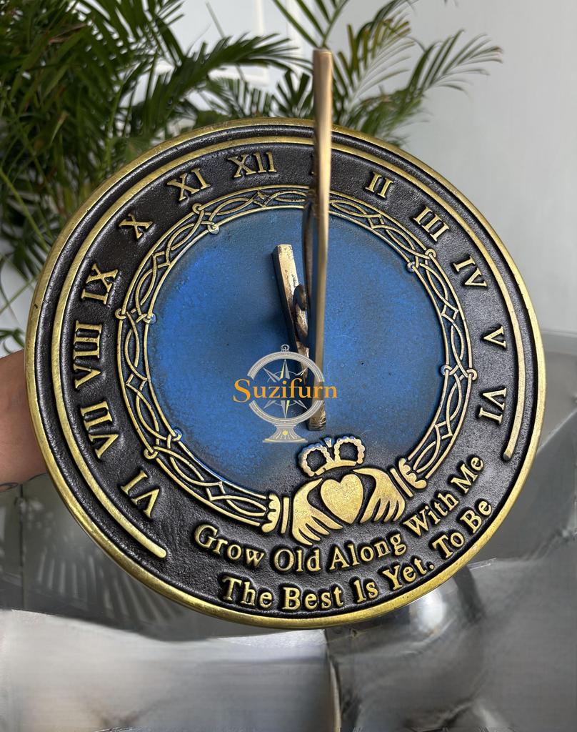SUZIFURN GARDEN SUNDIAL GROW OLD WITH ME