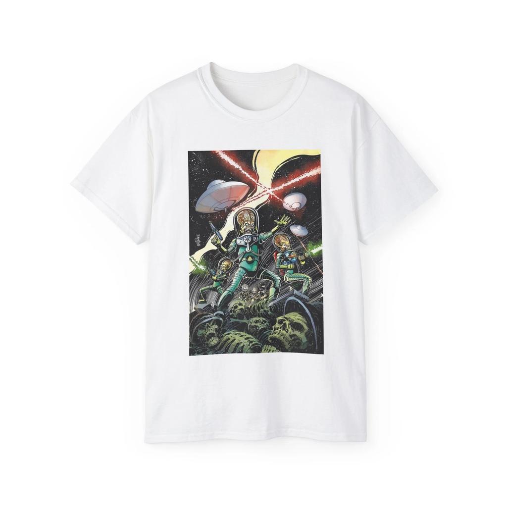Men's and Women's T-shirts Mars attacks aliens vintage 90s space Unisex Ultra Cotton Tee