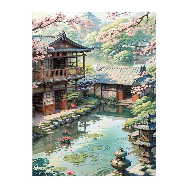 Цифровой набор для рисования маслом в древнем стиле «Сделай сам» - Рама в комплект не входит