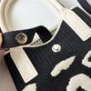 Fashion Vintage Crochet Spot Handbag Summer Knit Square Bag Sling Bag Crossbody Bag