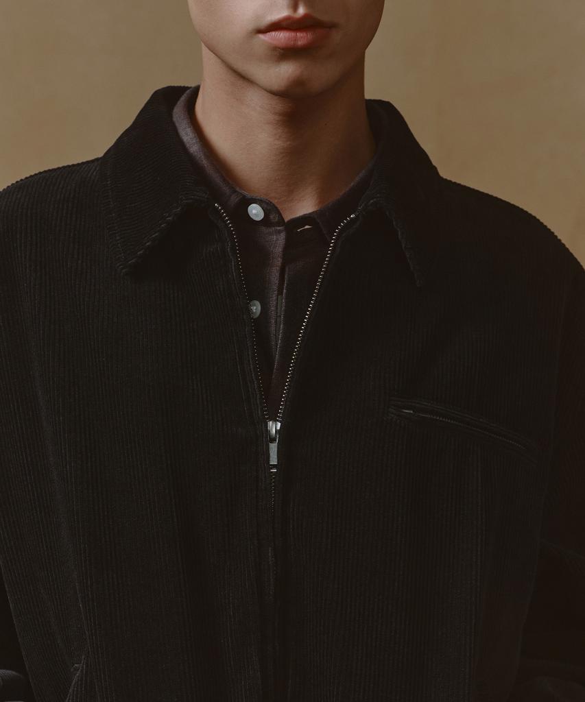 Musinsa Standard 8W Corduroy Work Jacket [Black]