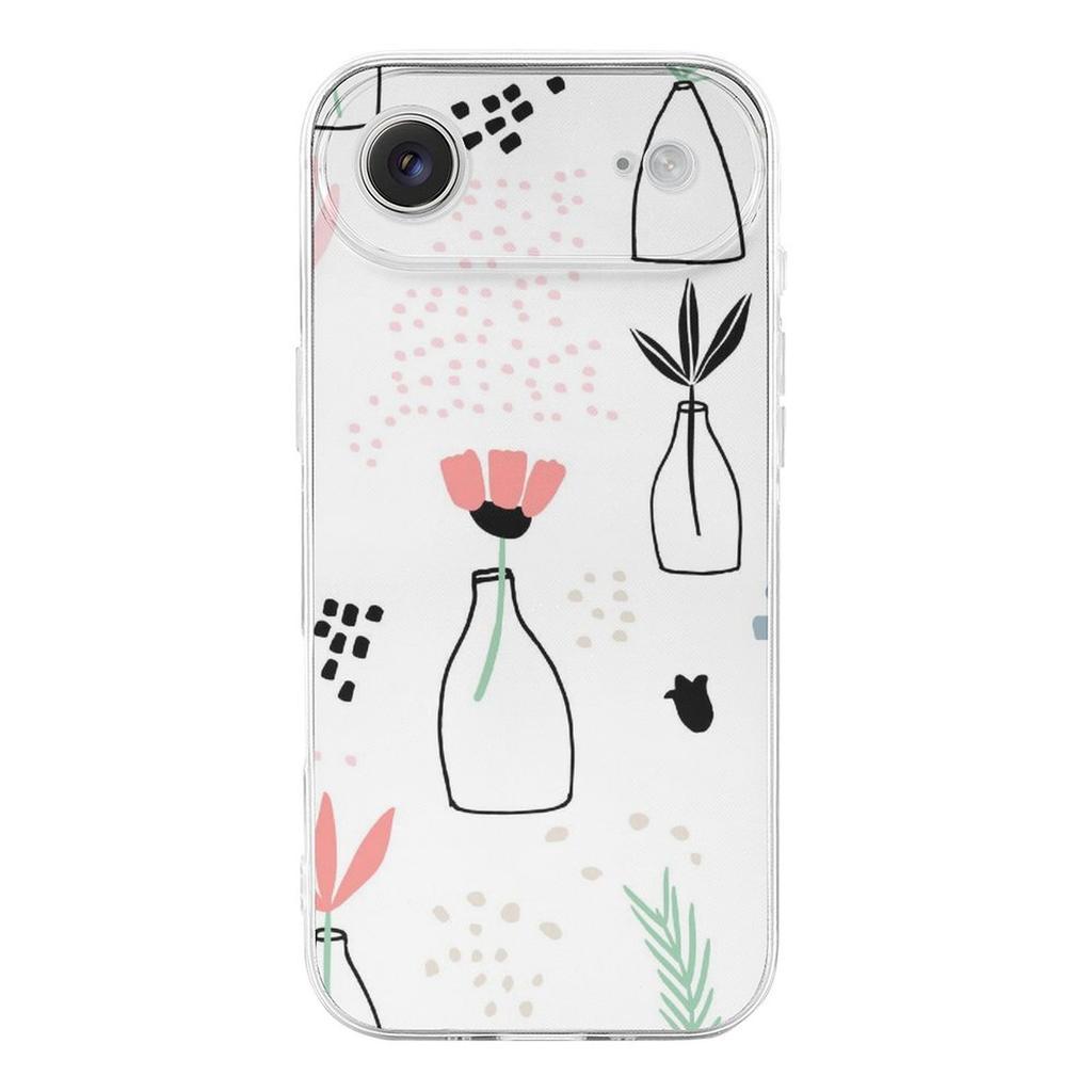 1 Pack For Iphone 17/17Air/17Pro/17ProMax Transparent TPU Anti-Slip Protective Case With Cushion Corners, Lens Lip And Smooth Buttons