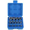 14-Pieces E4-E24 Female E Torx Socket Set with a Case External Torx Socket Set Star Socket Set Wrench Head Auto Repair Tools