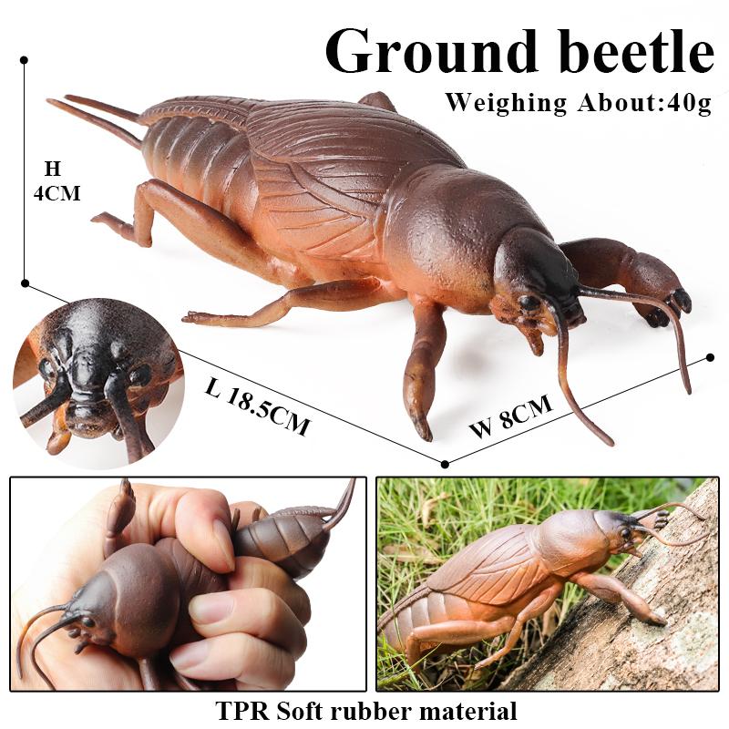 Oenux Насекомое Животное Дикая Рептилия Модель Мягкий TPR Богомол Ящерица Хамелеон Домашняя муха Геккон Фигурки Хэллоуин Розыгрыш Детская Игрушка