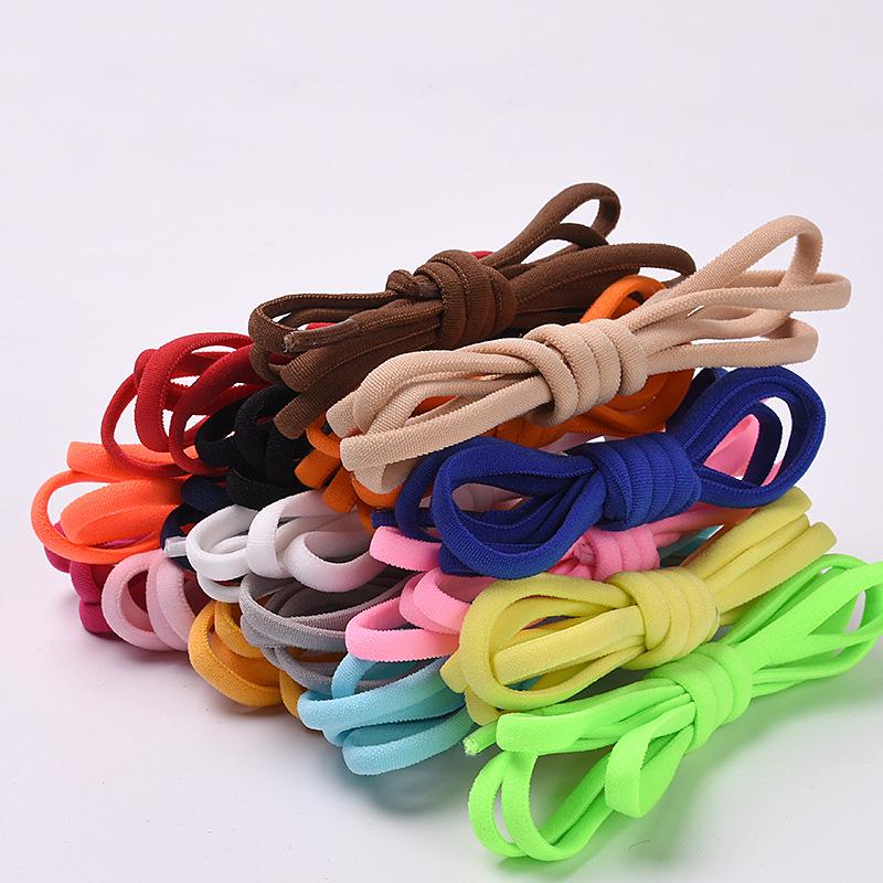 1Pair Elastic Locking Shoelaces Kids Adult Sneakers Quick Shoelace Lazy Shoe Laces Semicircle Shoe