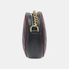 [Pre-Owned] GG Marmont Color-Blocked Logo Quilted Chain Leather Round Crossbody Bag - Good #11RL826