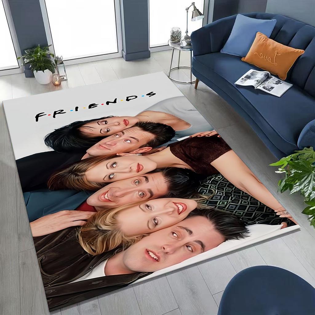 Классический коврик с логотипом Friends Central Perk для спальни, гостиной, дивана, домашний придверный коврик, декор, большой детский игровой нескользящий коврик для пола