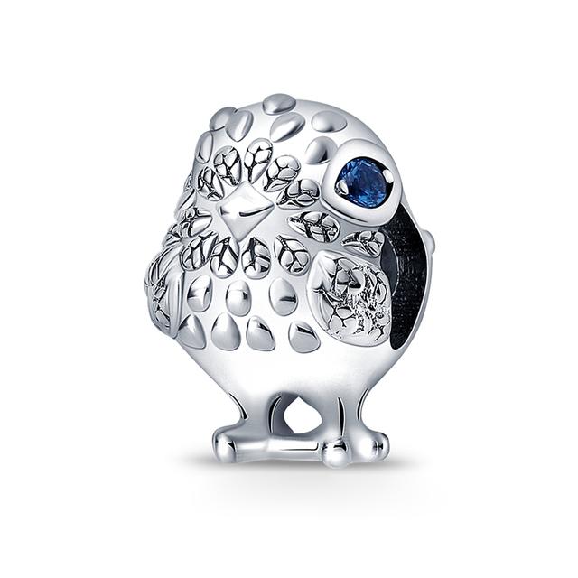 Стерлингового серебра 925 пробы, сердце, лапа животного, прозрачная снежинка, сверкающая корона, подвеска в виде тыквы, подходит для оригинального модного браслета