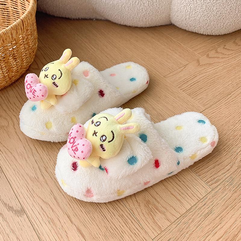 Домашние пушистые тапочки в стиле Хэллоуина, женские зимние тапочки с мягкой подошвой, женские повседневные теплые хлопковые туфли на плоской подошве 2024 г.