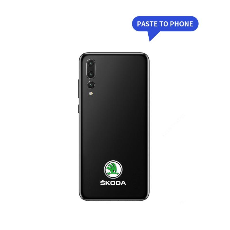 2/5/10Pcs Car Logo Sticker Central Control Decals Car Accessories For Skoda Octavia Superb Rapid Kodiaq Karoq Fabia Kamiq Roomster Citigo