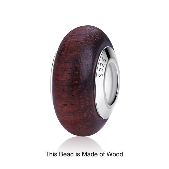 2023 Новый Оригинальный 100% Стерлингового Серебра 925 пробы Стеклянные Бусины Дерево Камень Муранский Цветок Подвески Подходит Браслет Diy Женские Ювелирные Изделия