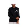 Puma Evide Logo Print Mock Neck Sweatshirt Women Tops Black 597384-01