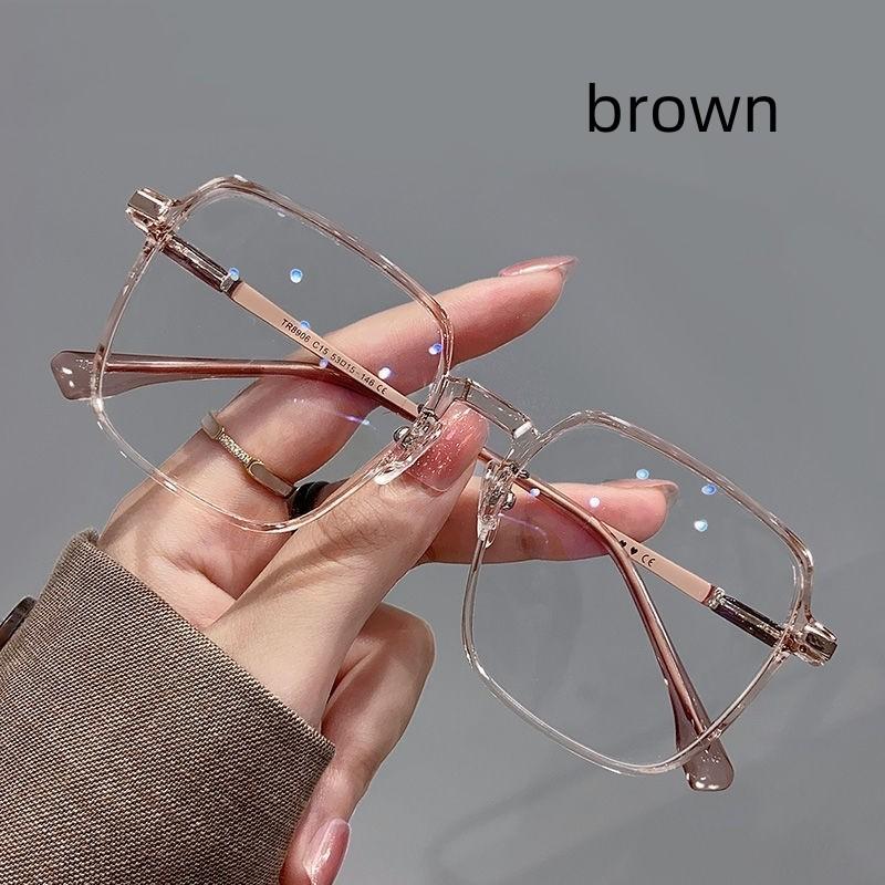 Photochromic Anti Radiation Glasses Square Sun Shades Women Men Glasses Frame Replaceable Lens Anti Blue Light Fashion Eyewear