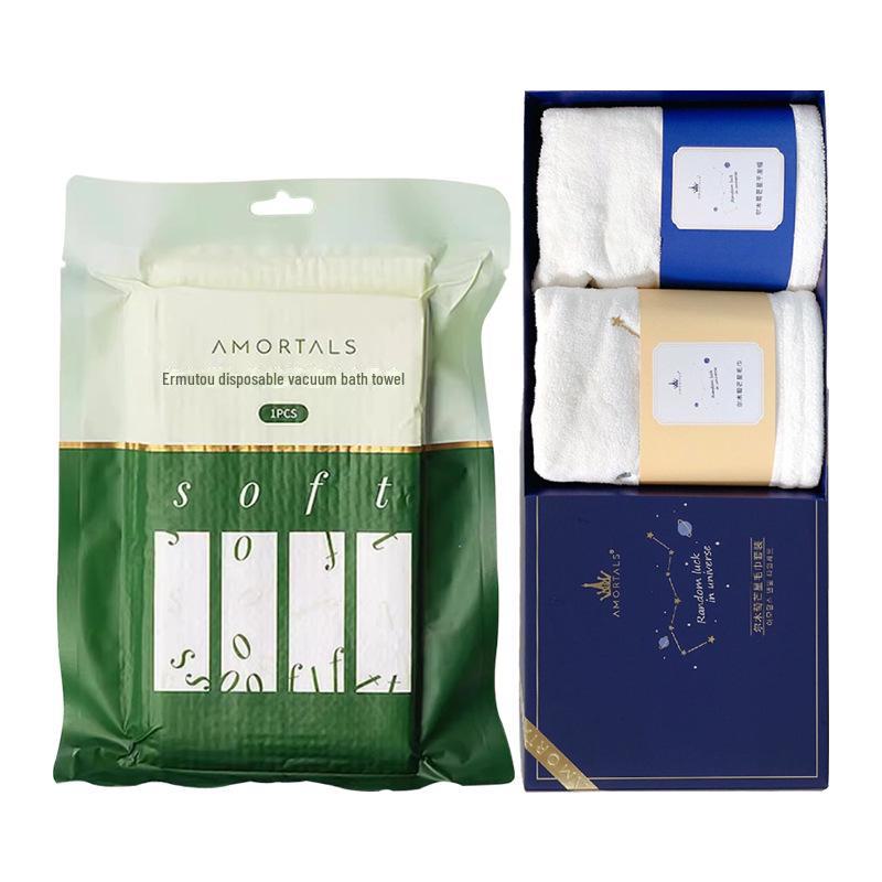 Ermutao индивидуально упакованные сжатые одноразовые дорожные банные полотенца