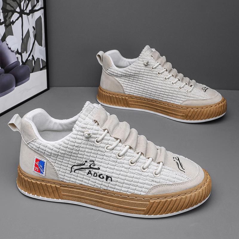 Trendy Mens Canvas Sneakers Flat Platform Sneakers Men Streetwear Hip Hop Designer Shoes Men Harajuku Vulcanized Shoes