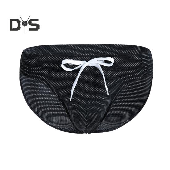 Мужские летние плавки с низкой посадкой, дизайн на шнурке, плавки, быстросохнущий купальник с регулируемой линией талии