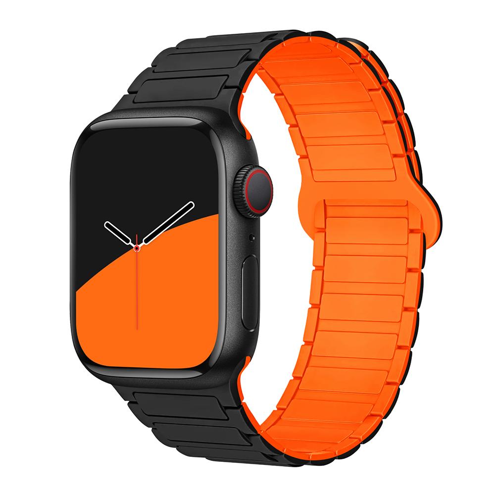 bands for Apple Watch strap 40mm 46mm 45mm 44mm 41mm 49mm Magnetic Silicone correas Bracelet iWatch Series 11 10 9 8 Se ultra2 3
