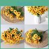 Artificial Helianthus Annuus Bouquet Suitable Living Room And Event Decoration