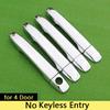 for Subaru XV 2012 - 2017 Luxurious Chrome Handle Cover Trim Set 2013 2014 2015 2016 No Rust Accessories Stickers Car Styling