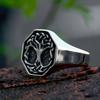Iron Warrior Viking Tree of Life Vintage Men's Ring