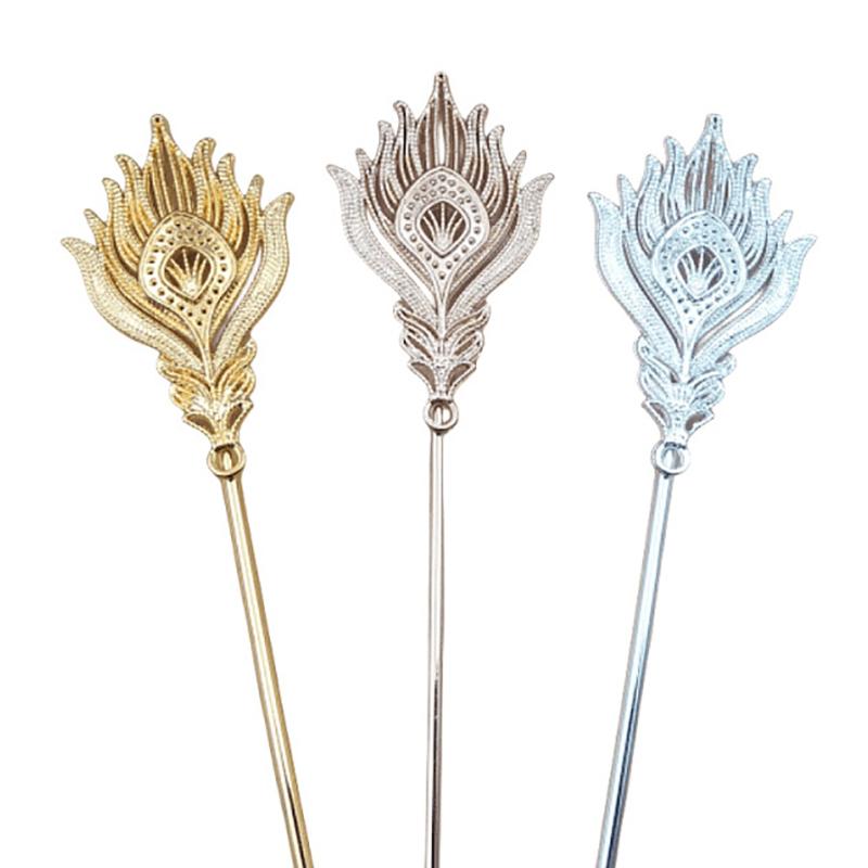 10 штук Сплав Перо Феникса Сварка 163*3.3 мм Железная заколка для волос Сделай сам Ювелирные аксессуары