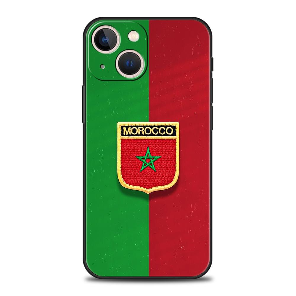 Чехол для телефона для iPhone 16 15 14 13 12 11 Pro Max XS X XR SE 7 8 Plus Оболочка Флаг Марокко Паспорт Марокко Чехол iPhone 16e