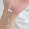 Bow Tie Tassel Necklace, Fresh and Sweet, Versatile and Exquisite, Niche Collarbone Chain