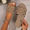 Denim Slippers for Women Shoes Flat Sandals Peep Toe Ladies Casual Slides Female Beach Slippers Flat Shoes