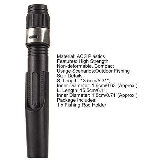 Fishing Pole Rack Simple Installation Angling ACS Plastics Convenient Anti Corrosion Rod Bracket Accessories