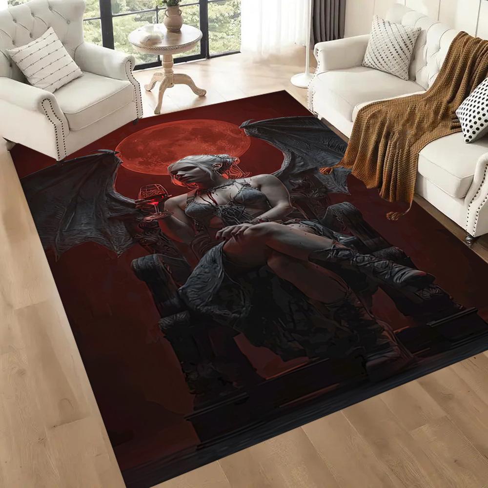 Gothic Style Carpet Perfect for Outdoor Study room Dormitory Game Room Anti-slip Rug Office home decor Birthday/Christmas Gift