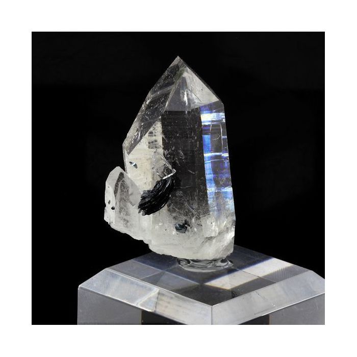 Pierres et Minéraux. Quartz + Hematite. 156.6 ct. Sarenne, Oisans, Isère, France. Rare.