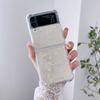 Для Samsung Galaxy Z Flip 6 5 4 3 ZFlip6 чехол Fantasy Sequin Прозрачный складной для Flip4 Ударопрочный защитный жесткий задний чехол