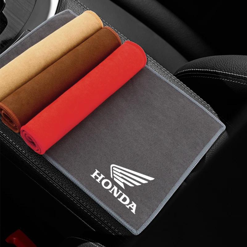 rlbn5 Suede Motorcycle Wash Towel Microfiber Cleaning Rag Cloth For Honda CB400 CB650F CBF CBR250RR CRF SH300 NC750