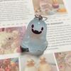 Halloween Jelly Ghost Keychain 3D Cartoon Glow-In-The-Dark Elf Pendant Holiday Gift