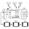 AV Selection Modulator Professional PAL NTSC Standard VHF UHF RF Modulator for Home TV 100‑240V EU