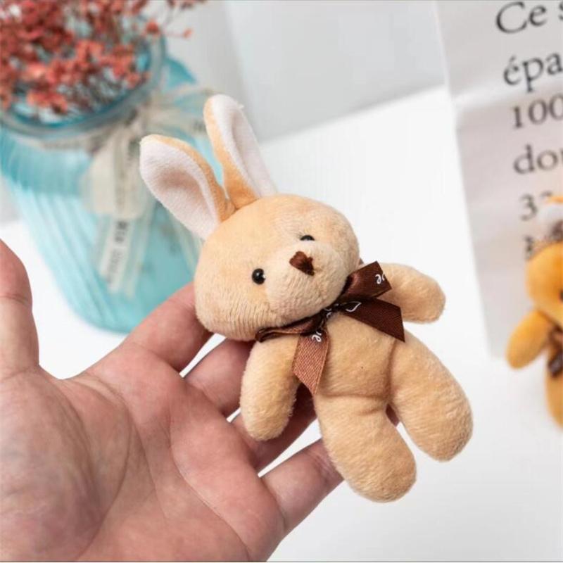 Plush Onepiece Rabbit Toys Little Bunny Pendant Keychain Creative Doll Children's Gift for Small Girls