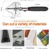 Многоугольные ножницы для резки под углом 45-135 градусов, резак для сайдинга, проводов, воздуховодов с 10 сменными лезвиями и гаечным ключом