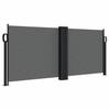 Retractable Side Awning Anthracite 100 x 1000 cm