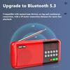 Мини FM-радио со светодиодным дисплеем, цифровые радиоприемники, беспроводной Bluetooth-динамик с фонариком, поддержка карт TF, USB, 3,5 мм для наушников, воспроизведение