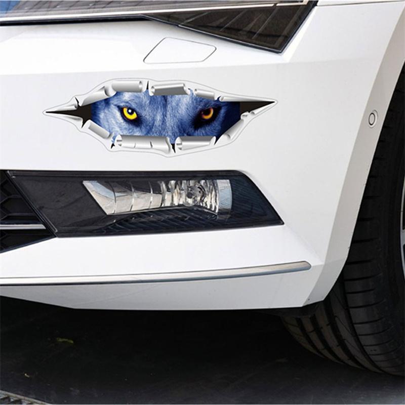 Распродажа 3D автомобильный стиль забавные кошачьи глаза выглядывающие автомобильные наклейки водонепроницаемый чехол для автомобилей