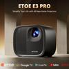 ETOE E3 Pro Smart LED Projector - Native 1080P, 600 ANSI Lumens, Built-in Google TV, Auto Focus & Keystone, Dual 10W Speakers