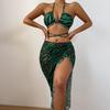 Женский раздельный купальник из трех частей - Высококлассный европейский и американский стиль, Сексуальный, Облегающий, Дизайн с завязками
