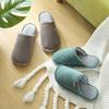 Cotton Slippers Women's Autumn and Winter Indoor Home Thick-soled Non-slip Floor Support Couple Warm Wool Shoes Confinement Shoes